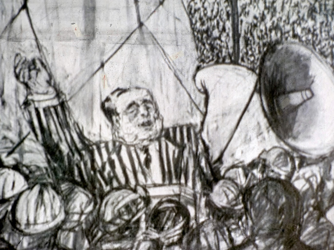 Ten Drawings for Projection : 2. Monument