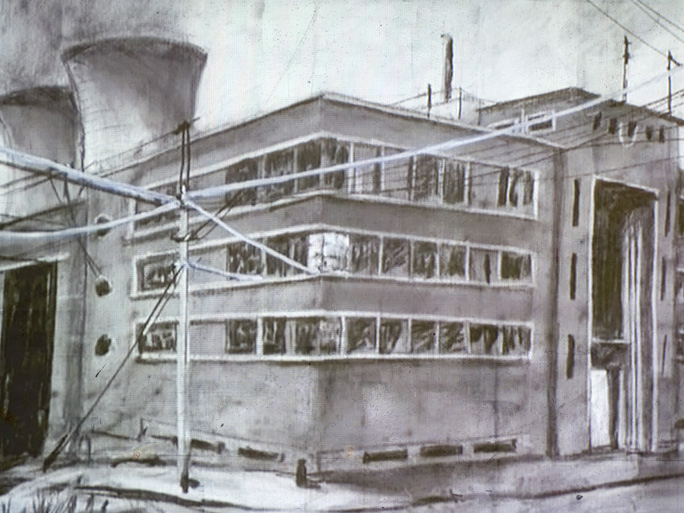 Ten Drawings for Projection : 8. Stereoscope
