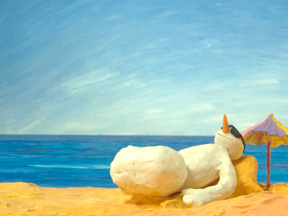 Carotte à la plage